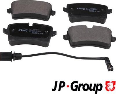 JP Group 1163708510 - Тормозные колодки, дисковые, комплект autospares.lv