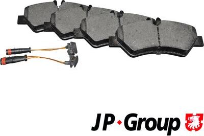 JP Group 1163707610 - Тормозные колодки, дисковые, комплект autospares.lv