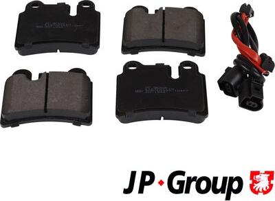 JP Group 1163707110 - Тормозные колодки, дисковые, комплект autospares.lv