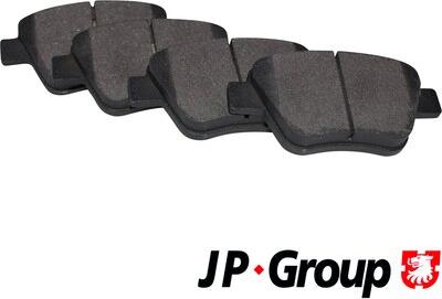 JP Group 1163707210 - Тормозные колодки, дисковые, комплект autospares.lv