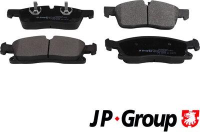 JP Group 1363606910 - Тормозные колодки, дисковые, комплект autospares.lv