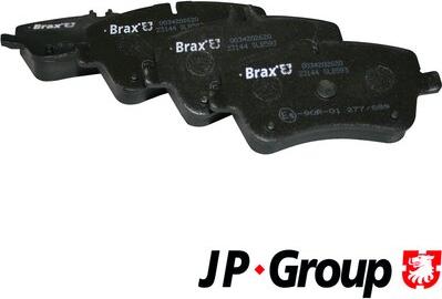 JP Group 1363600710 - Тормозные колодки, дисковые, комплект autospares.lv