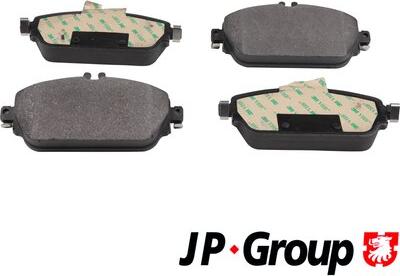 JP Group 1363607210 - Тормозные колодки, дисковые, комплект autospares.lv