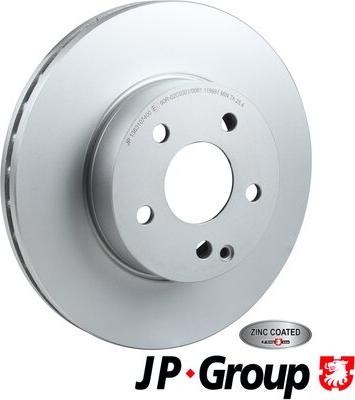 JP Group 1363107400 - Тормозной диск autospares.lv