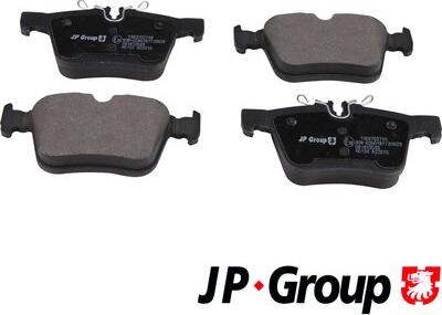 JP Group 1363702710 - Тормозные колодки, дисковые, комплект autospares.lv