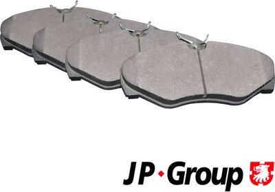 JP Group 1263601910 - Тормозные колодки, дисковые, комплект autospares.lv