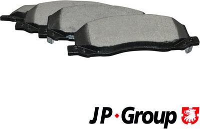 JP Group 1263603910 - Тормозные колодки, дисковые, комплект autospares.lv