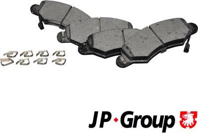 JP Group 1263603010 - Тормозные колодки, дисковые, комплект autospares.lv