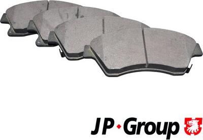 JP Group 1263602510 - Тормозные колодки, дисковые, комплект autospares.lv