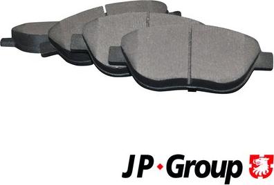 JP Group 1263602110 - Тормозные колодки, дисковые, комплект autospares.lv