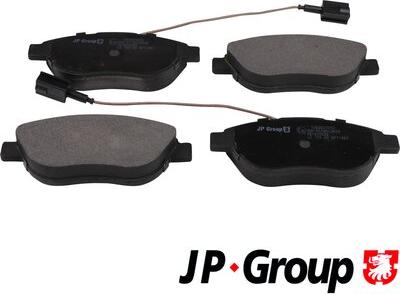 JP Group 1263607610 - Тормозные колодки, дисковые, комплект autospares.lv