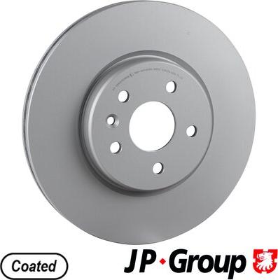 JP Group 1263107400 - Тормозной диск autospares.lv