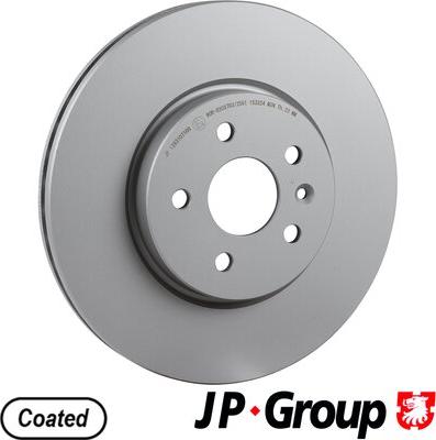 JP Group 1263107100 - Тормозной диск autospares.lv