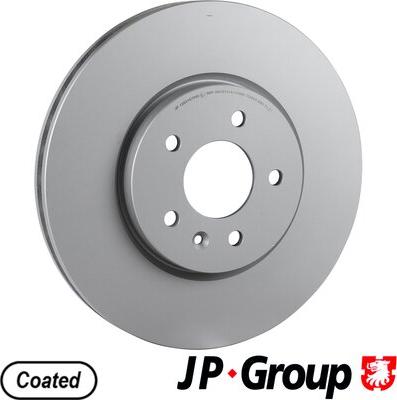 JP Group 1263107200 - Тормозной диск autospares.lv