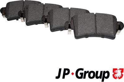 JP Group 1263700910 - Тормозные колодки, дисковые, комплект autospares.lv