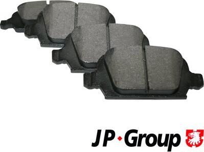 JP Group 1263700510 - Тормозные колодки, дисковые, комплект autospares.lv