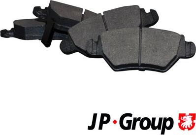 JP Group 1263700210 - Тормозные колодки, дисковые, комплект autospares.lv