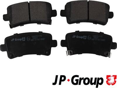 JP Group 1263701110 - Тормозные колодки, дисковые, комплект autospares.lv