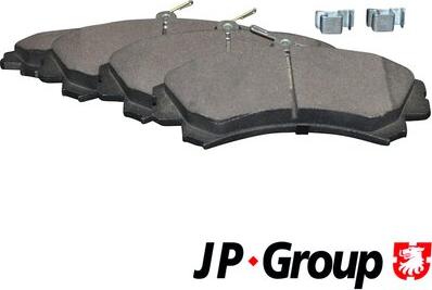 JP Group 3963600510 - Тормозные колодки, дисковые, комплект autospares.lv