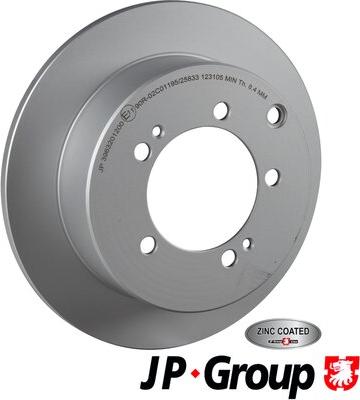 JP Group 3963201200 - Тормозной диск autospares.lv