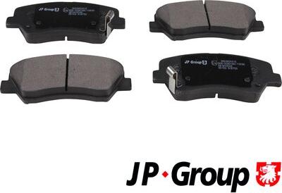 JP Group 3663604410 - Тормозные колодки, дисковые, комплект autospares.lv