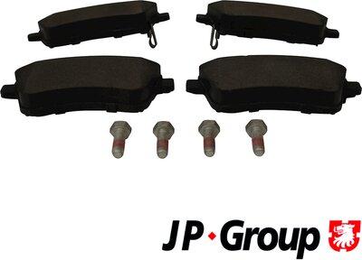 JP Group 3663601010 - Тормозные колодки, дисковые, комплект autospares.lv