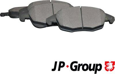 JP Group 3163600710 - Тормозные колодки, дисковые, комплект autospares.lv