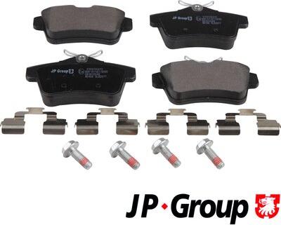 JP Group 3163700410 - Тормозные колодки, дисковые, комплект autospares.lv