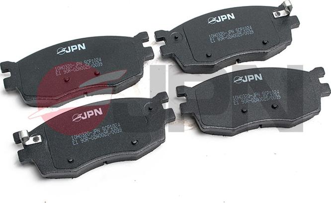JPN 10H0320-JPN - Тормозные колодки, дисковые, комплект autospares.lv