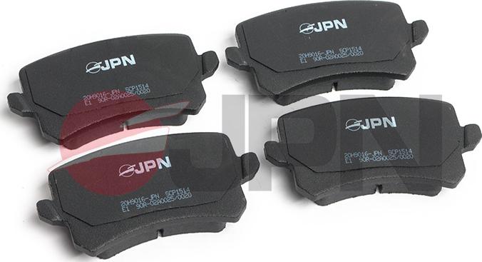 JPN 20H9016-JPN - Тормозные колодки, дисковые, комплект autospares.lv