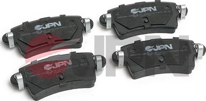 JPN 20H9034-JPN - Тормозные колодки, дисковые, комплект autospares.lv