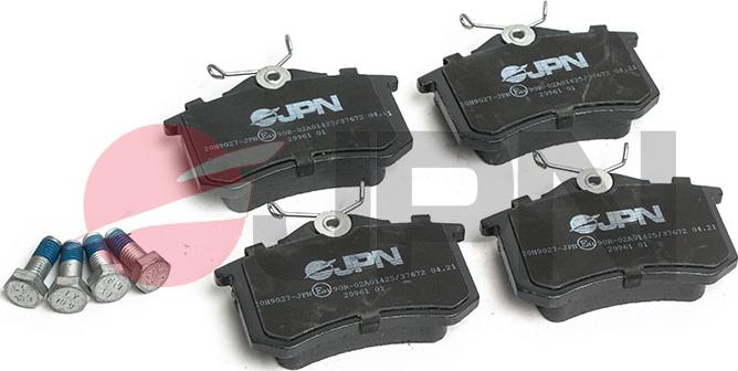 JPN 20H9027-JPN - Тормозные колодки, дисковые, комплект autospares.lv