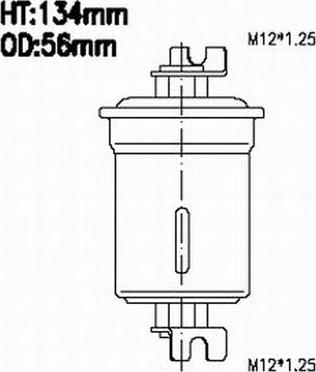 JS Asakashi FS6043 - Топливный фильтр autospares.lv