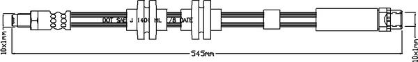 Juratek JBH1090 - Тормозной шланг autospares.lv