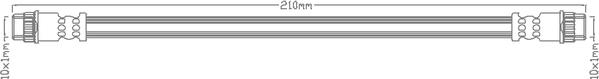 Juratek JBH1091 - Тормозной шланг autospares.lv