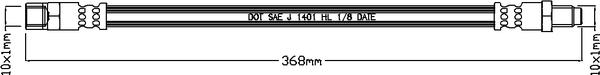 Juratek JBH1059 - Тормозной шланг autospares.lv