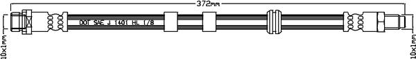 Juratek JBH1066 - Тормозной шланг autospares.lv