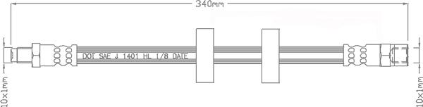 Juratek JBH1005 - Тормозной шланг autospares.lv