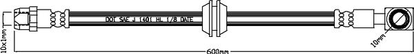 Juratek JBH1006 - Тормозной шланг autospares.lv