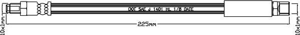 Juratek JBH1019 - Тормозной шланг autospares.lv