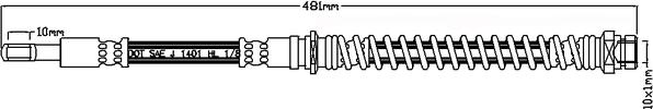 Juratek JBH1016 - Тормозной шланг autospares.lv