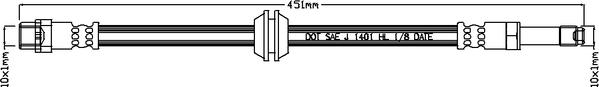 Juratek JBH1011 - Тормозной шланг autospares.lv