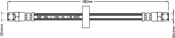 Juratek JBH1018 - Тормозной шланг autospares.lv