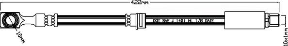 Juratek JBH1081 - Тормозной шланг autospares.lv