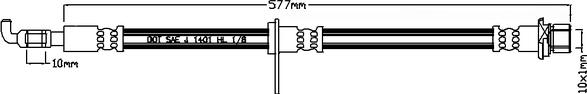 Juratek JBH1083L - Тормозной шланг autospares.lv