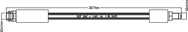 Juratek JBH1020 - Тормозной шланг autospares.lv