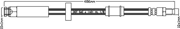 Juratek JBH1027 - Тормозной шланг autospares.lv