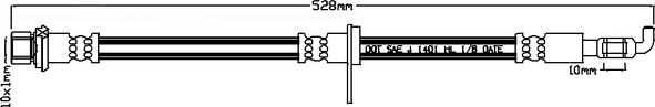 Juratek JBH1147L - Тормозной шланг autospares.lv