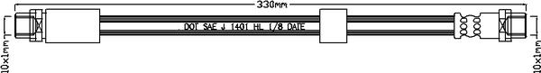 Juratek JBH1151 - Тормозной шланг autospares.lv