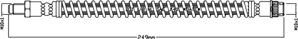 Juratek JBH1157 - Тормозной шланг autospares.lv